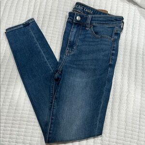 American Eagle Outfitters Blue Skinny Jeans with Stretch